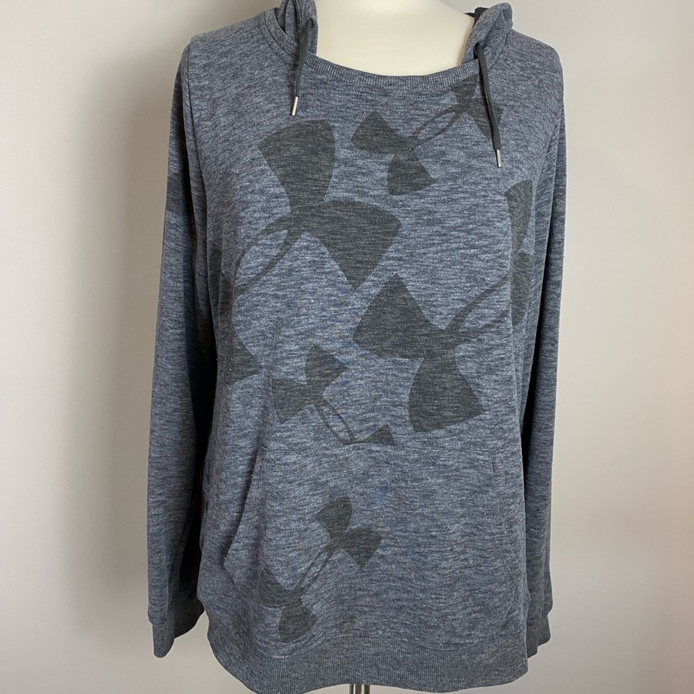 Under Armour Hoodie Sweatshirt Heather Grey Women's Large